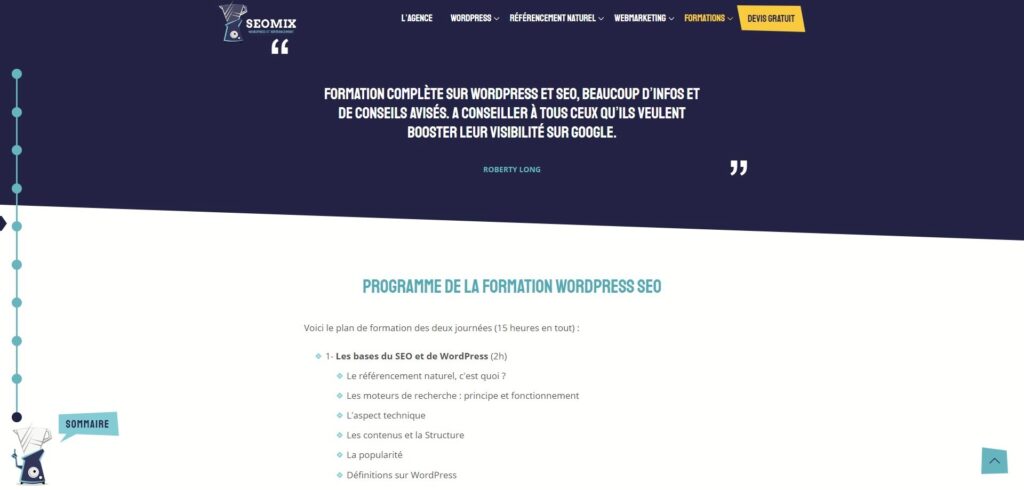 formation seo wordpress avancée seomix