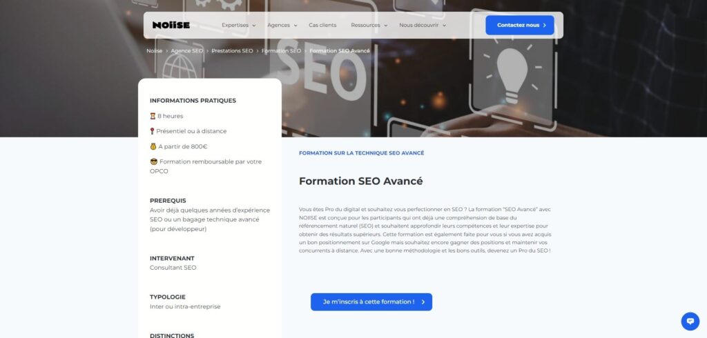 formation seo noiise avancée