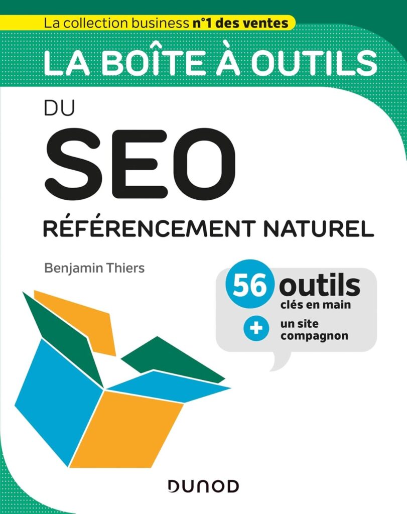 livre "La boîte à outils du SEO référencement naturel" de Benjamin Thiers