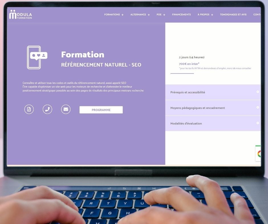Formation SEO à Bayonne par MODULA FORMATION
 : Formation Référencement naturel - SEO