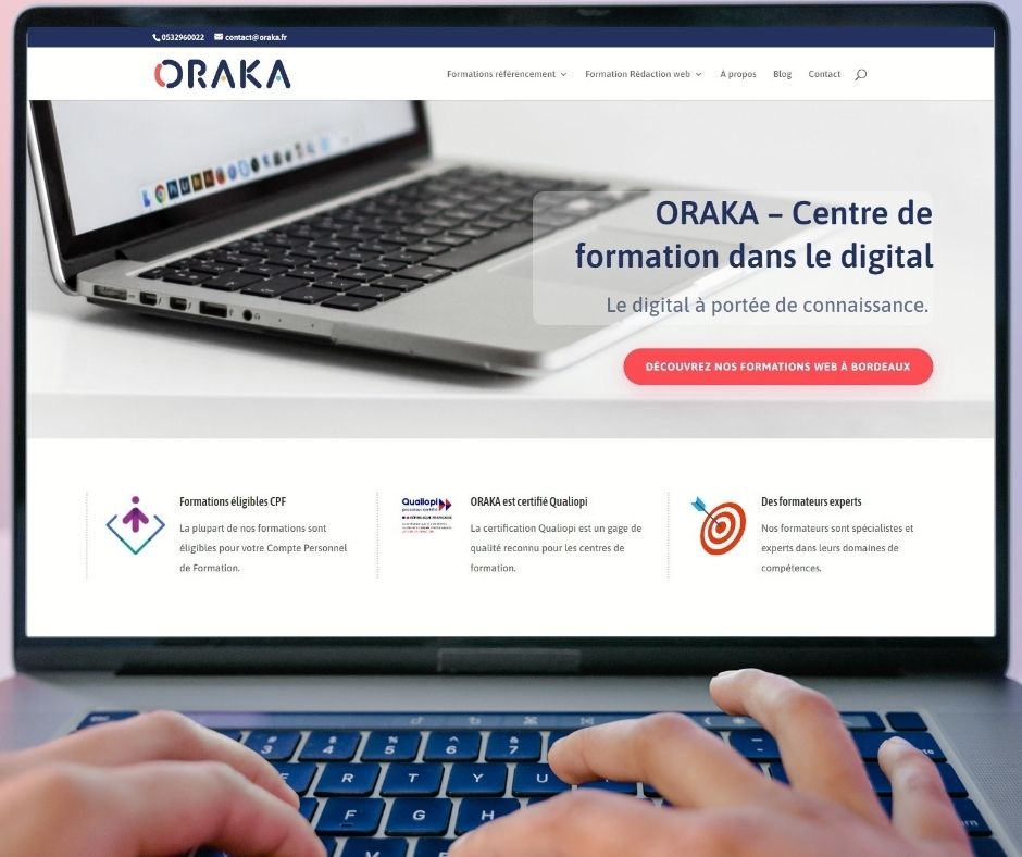 Formation SEO à Bordeaux par ORAKA
 : Référencement naturel / SEO